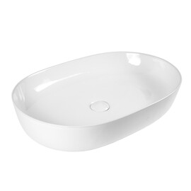 РАКОВИНА НАКЛАДНАЯ ПРЯМОУГОЛЬНО-ОВАЛЬНАЯ BOND S51-600 60*40*13,5СМ БЕЛАЯ