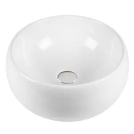 РАКОВИНА НАКЛАДНАЯ КРУГЛАЯ BOND S52-390 40*40*15,5СМ БЕЛАЯ