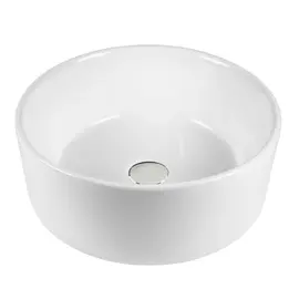 РАКОВИНА НАКЛАДНАЯ КРУГЛАЯ BOND S53-390 39*39*15СМ БЕЛАЯ