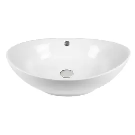 РАКОВИНА НАКЛАДНАЯ ОВАЛЬНАЯ BOND S55-590 59*38*19СМ БЕЛАЯ