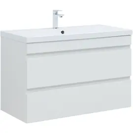 ТУМБА ПОД РАКОВИНУ AQUANET НОТА NEW 100 БЕЛЫЙ ГЛЯНЕЦ