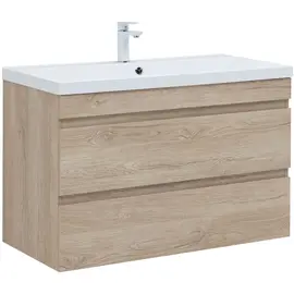 ТУМБА ПОД РАКОВИНУ AQUANET НОТА NEW 100 ДУБ СВЕТЛЫЙ