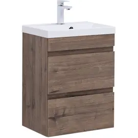 ТУМБА ПОД РАКОВИНУ AQUANET НОТА NEW 50 ДУБ ВЕЛЛИНГТОН ТАБАК