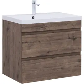 ТУМБА ПОД РАКОВИНУ AQUANET НОТА NEW 75 ДУБ ВЕЛЛИНГТОН ТАБАК