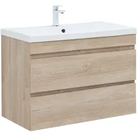 ТУМБА ПОД РАКОВИНУ AQUANET НОТА NEW 90 ДУБ СВЕТЛЫЙ