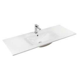 РАКОВИНА ВСТРАИВАЕМАЯ ПРЯМОУГОЛЬНАЯ BOND S05-1200 120*46*17СМ БЕЛАЯ С ПЕРЕЛИВОМ