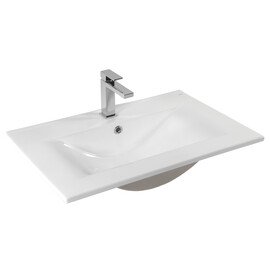 РАКОВИНА ВСТРАИВАЕМАЯ ПРЯМОУГОЛЬНАЯ BOND S05-700 70*46*17СМ БЕЛАЯ С ПЕРЕЛИВОМ