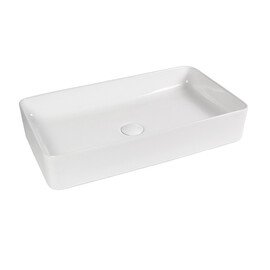 РАКОВИНА НАКЛАДНАЯ ПРЯМОУГОЛЬНАЯ BOND S54-620 62*36*11СМ БЕЛАЯ