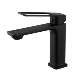 СМЕСИТЕЛЬ ДЛЯ РАКОВИНЫ GID NIAGARA L057-BM-K L057BMK ЧЕРНЫЙ МАТОВЫЙ