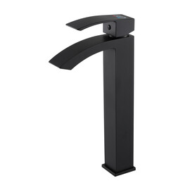 СМЕСИТЕЛЬ ВЫСОКИЙ ДЛЯ РАКОВИНЫ GID VICTORIA L120-BM-D L120BMD ЧЕРНЫЙ МАТОВЫЙ