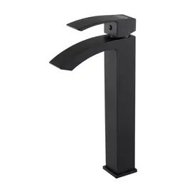 СМЕСИТЕЛЬ ВЫСОКИЙ ДЛЯ РАКОВИНЫ GID VICTORIA L120-BM-D L120BMD ЧЕРНЫЙ МАТОВЫЙ