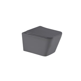 УНИТАЗ ПОДВЕСНОЙ TORNADO GID TR2143TF-DGM 62304Y СЕРЫЙ МАТОВЫЙ 49X34X36