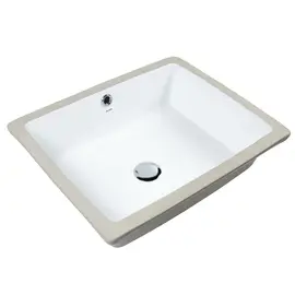 РАКОВИНА ВСТРАИВАЕМАЯ ПОД СТОЛЕШНИЦУ BOND S99-500 50,5*40*18,5СМ ПРЯМОУГОЛЬНАЯ БЕЛАЯ С ПЕРЕЛИВОМ