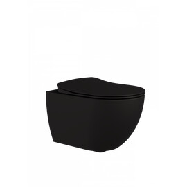 CREAVIT FREE УНИТАЗ ПОДВЕСНОЙ БЕЗОБОДКОВЫЙ ЧЕРНЫЙ МАТОВЫЙ