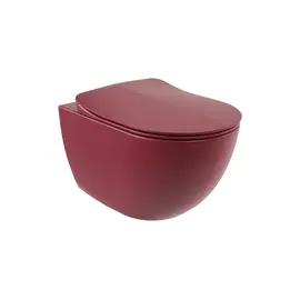 CREAVIT FREE УНИТАЗ ПОДВЕСНОЙ БЕЗОБОДКОВЫЙ С БИДЕ БЕРРИ МАТОВЫЙ