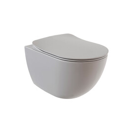 CREAVIT FREE УНИТАЗ ПОДВЕСНОЙ БЕЗОБОДКОВЫЙ ХОЛОДНЫЙ СЕРЫЙ МАТОВЫЙ