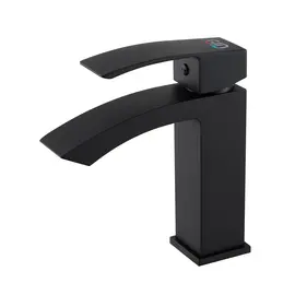 СМЕСИТЕЛЬ ДЛЯ РАКОВИНЫ GID VICTORIA L120-BM-K L120BMK ЧЕРНЫЙ МАТОВЫЙ