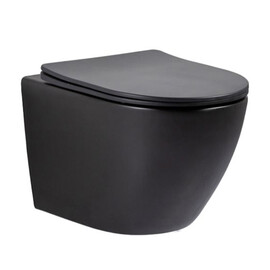 УНИТАЗ ПОДВЕСНОЙ TORNADO GID TR2122TF-BM 62261Y ЧЕРНЫЙ МАТОВЫЙ 49X36X36