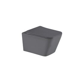 УНИТАЗ ПОДВЕСНОЙ TORNADO GID TR2143TF-DGM 62304Y СЕРЫЙ МАТОВЫЙ 49X34X36