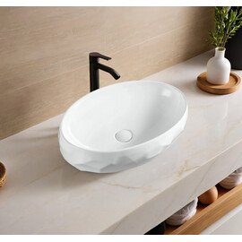 РАКОВИНА GID 9030WX 51241 НАКЛАДНАЯ БЕЛАЯ 60X40X15