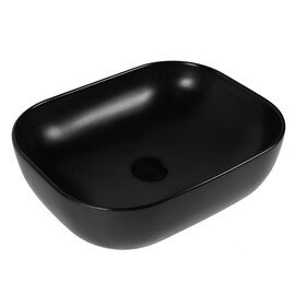 РАКОВИНА НАКЛАДНАЯ ПРЯМОУГОЛЬНАЯ BOND S61-508 50*40*14,5СМ ЧЕРНАЯ