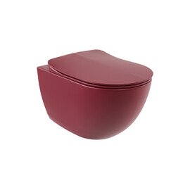 CREAVIT FREE УНИТАЗ ПОДВЕСНОЙ БЕЗОБОДКОВЫЙ С БИДЕ БЕРРИ МАТОВЫЙ