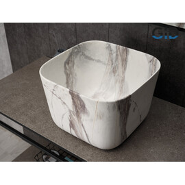 РАКОВИНА GID MNC9301 54480 НАКЛАДНАЯ ПОД КАМЕНЬ МАТОВЫЙ 36X36X25.5