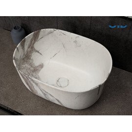 РАКОВИНА GID MNC9302 54481 НАКЛАДНАЯ ПОД КАМЕНЬ МАТОВАЯ 45X32X22