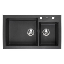 ГРАНИТНАЯ МОЙКА REGINOX AMSTERDAM 25 BLACK SILVERY