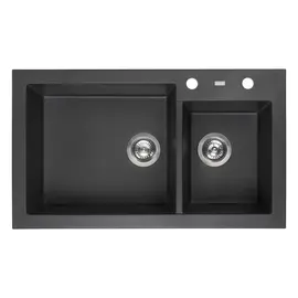 ГРАНИТНАЯ МОЙКА REGINOX AMSTERDAM 25 BLACK SILVERY