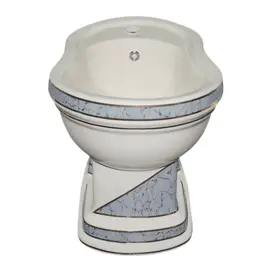 БИДЕ НАПОЛЬНОЕ CREAVIT KLASIK ДЕКОР DIAG./GRI БЕЛЫЙ