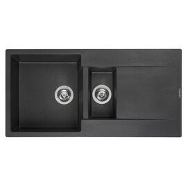 ГРАНИТНАЯ МОЙКА REGINOX AMSTERDAM 15 BLACK SILVERY