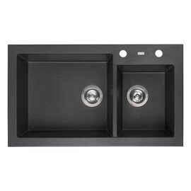 ГРАНИТНАЯ МОЙКА REGINOX AMSTERDAM 25 BLACK SILVERY