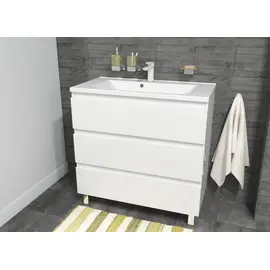 КОМПЛЕКТ МЕБЕЛИ ЭСТЕТ BALI NEW 900Х450 НАПОЛЬНЫЙ 3 ЯЩИКА (ШХГХВ) 898Х446Х860