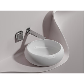 УМЫВАЛЬНИК ЧАША НАКЛАДНАЯ КРУГЛАЯ CERAMICA NOVA ELEMENT (ЦВЕТ БЕЛЫЙ МАТОВЫЙ) 360*360*120ММ