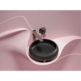 УМЫВАЛЬНИК ЧАША НАКЛАДНАЯ КРУГЛАЯ CERAMICA NOVA ELEMENT (ЦВЕТ ЧЕРНЫЙ МАТОВЫЙ) 360*360*120ММ