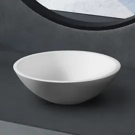 РАКОВИНА НАКЛАДНАЯ ABBER STEIN AS2608 БЕЛАЯ МАТОВАЯ