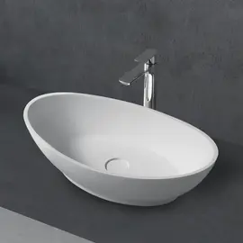 РАКОВИНА НАКЛАДНАЯ ABBER STEIN AS2610 БЕЛАЯ МАТОВАЯ