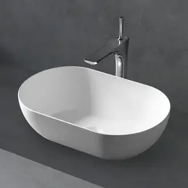 РАКОВИНА НАКЛАДНАЯ ABBER STEIN AS2611 БЕЛАЯ МАТОВАЯ