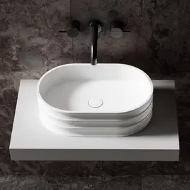 РАКОВИНА НАКЛАДНАЯ ABBER STEIN AS2650 БЕЛАЯ МАТОВАЯ