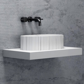 РАКОВИНА НАКЛАДНАЯ ABBER STEIN AS2655 БЕЛАЯ МАТОВАЯ