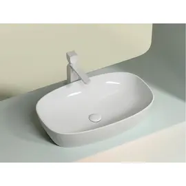 УМЫВАЛЬНИК ЧАША НАКЛАДНАЯ ОВАЛЬНАЯ CERAMICA NOVA ELEMENT 600*380*138ММ