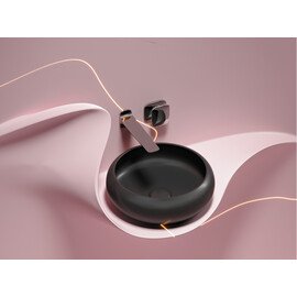 УМЫВАЛЬНИК ЧАША НАКЛАДНАЯ КРУГЛАЯ CERAMICA NOVA ELEMENT (ЦВЕТ ЧЕРНЫЙ МАТОВЫЙ) 360*360*120ММ