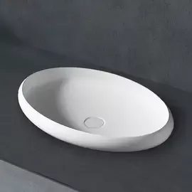 РАКОВИНА НАКЛАДНАЯ ABBER STEIN AS2614 БЕЛАЯ МАТОВАЯ