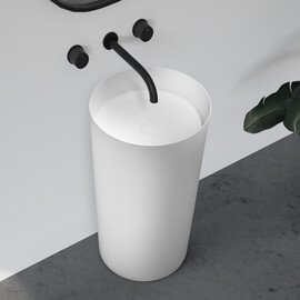 РАКОВИНА ОТДЕЛЬНОСТОЯЩАЯ ABBER STEIN AS2506 БЕЛАЯ МАТОВАЯ