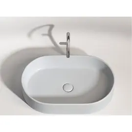 УМЫВАЛЬНИК ЧАША НАКЛАДНАЯ ОВАЛЬНАЯ CERAMICA NOVA ELEMENT (ЦВЕТ СЕРЫЙ МАТОВЫЙ) 608*385*122ММ