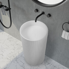 РАКОВИНА ОТДЕЛЬНОСТОЯЩАЯ ABBER STEIN AS2501-H БЕЛАЯ МАТОВАЯ