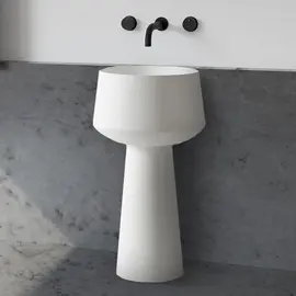 РАКОВИНА ОТДЕЛЬНОСТОЯЩАЯ ABBER STEIN AS2508 БЕЛАЯ МАТОВАЯ