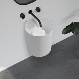 РАКОВИНА ПОДВЕСНАЯ ABBER STEIN AS2624 БЕЛАЯ МАТОВАЯ