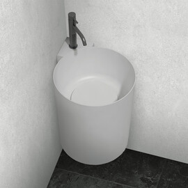 РАКОВИНА ПОДВЕСНАЯ ABBER STEIN AS2625 БЕЛАЯ МАТОВАЯ